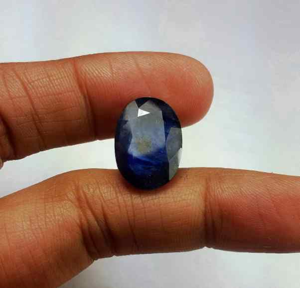10.7 Carats Blue African Sapphire 16.03 x 11.45 x 5.16 mm