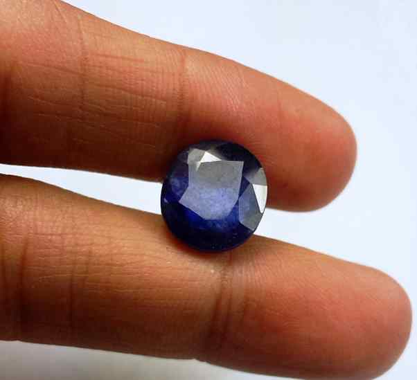 6.00 Carats Blue African Sapphire 11.70 x 10.36 x 4.40 mm
