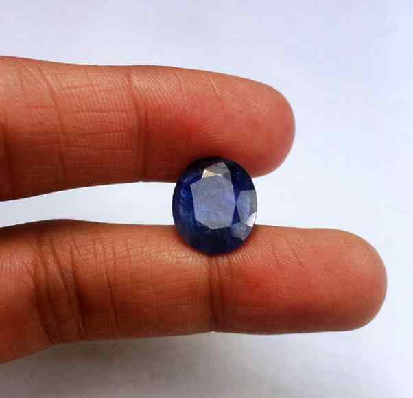 5.22 Carats Blue African Sapphire 13.06 x 11.20 x 3.34 mm