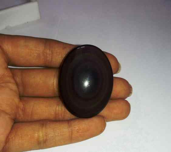 81.63 Carats Obsidian Eye 40.44 X 30.46 X 10.78 mm