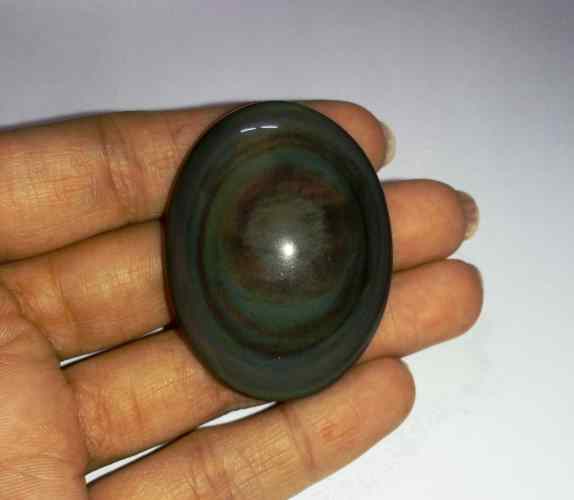 107.60 Carats Obsidian Eye 43.85 X 33.47 X 11.34 mm