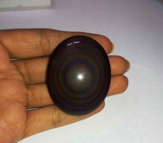 134.60 Carats Obsidian Eye 48.52 X 38.75 X 11.22 mm