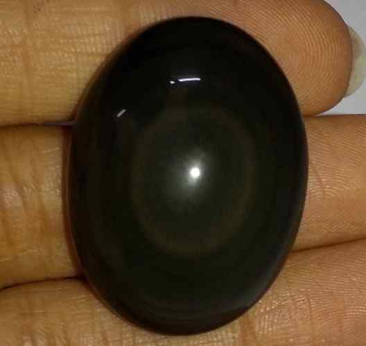 50.82 Carats Obsidian Eye 31.06 X 23.35 X 11.35 mm