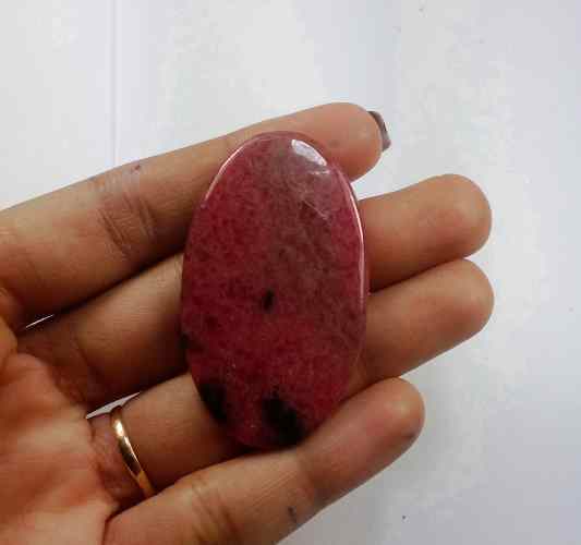 64.72 Carats Rhodonite  47.89 X 28.27 X 3.83 mm