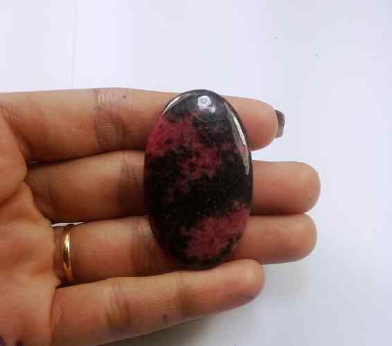 68.21 Carats Rhodonite  43.46 X 26.54 X 5.01 mm