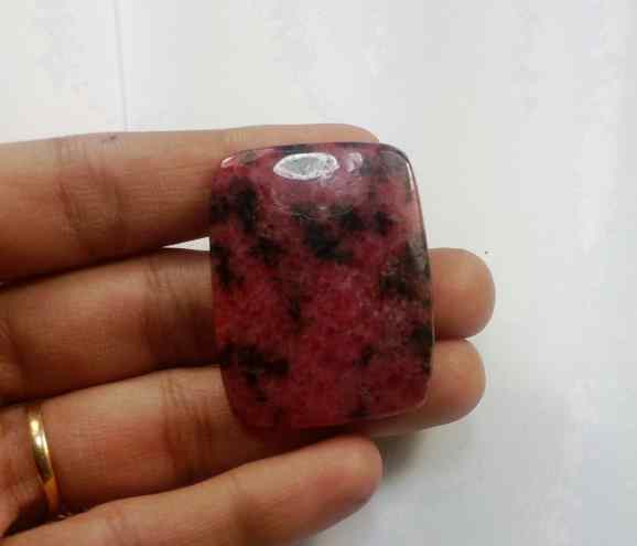77.78 Carats Rhodonite  38.75 X 29.99 X 4.95 mm