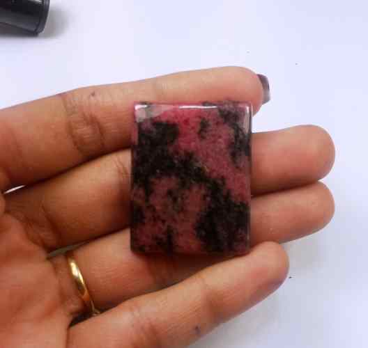 72.02 Carats Rhodonite  33.83 X 26.74 X 5.16 mm