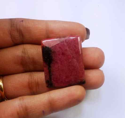 45.57 Carats Rhodonite  28.34 X 23.42 X 4.63 mm