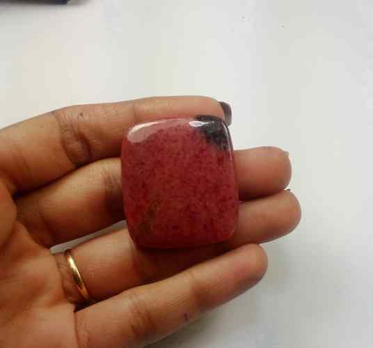 74.62 Carats Rhodonite  33.98 X 29.79 X 5.31 mm