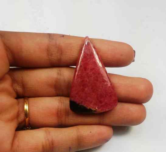 42.47 Carats Rhodonite  38.98 X 24.08 X 4.90 mm