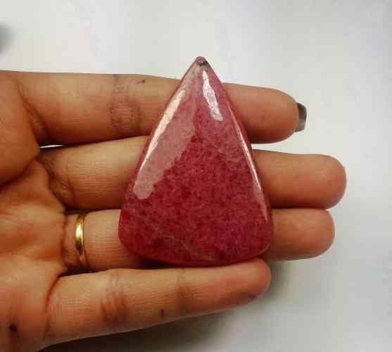 86.72 Carats Rhodonite  49.60 X 36.24 X 4.78 mm