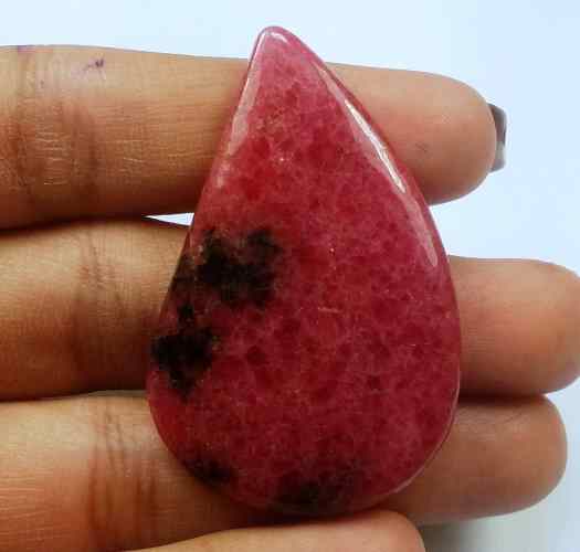 64.42 Carats Rhodonite  44.92 X 28.51 X 4.49 mm