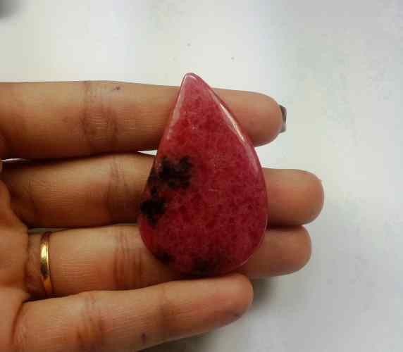 64.42 Carats Rhodonite  44.92 X 28.51 X 4.49 mm