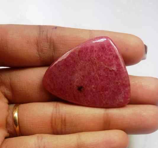 52.78 Carats Rhodonite  34.92 X 28.21 X 4.45 mm