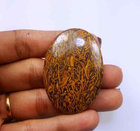 57.98 Carats Mariam Jasper 44.47 X 30.99 X 4.87 mm