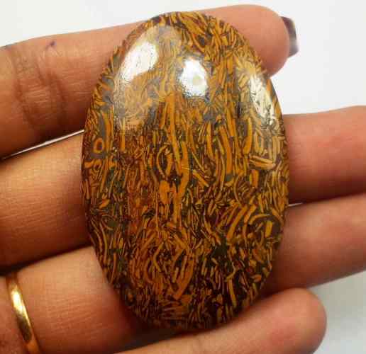 74.97 Carats Mariam Jasper 49.16 X 31.61 X 5.46 mm