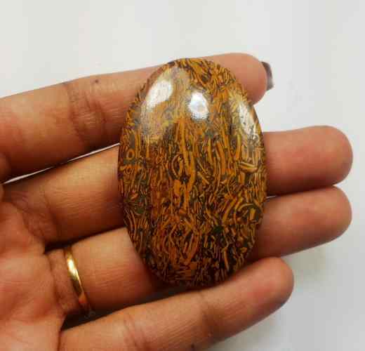 74.97 Carats Mariam Jasper 49.16 X 31.61 X 5.46 mm
