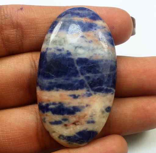 43.72 Carats Sodalite 46.15 X 25.77 X 4.77 mm