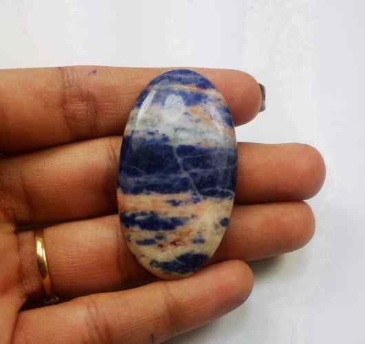 43.72 Carats Sodalite 46.15 X 25.77 X 4.77 mm