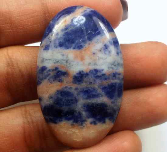43.32 Carats Sodalite 40.49 X 24.82 X 5.73 mm