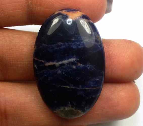 24.37 Carats Sodalite 31.85 X 20.91 X 5.35 mm