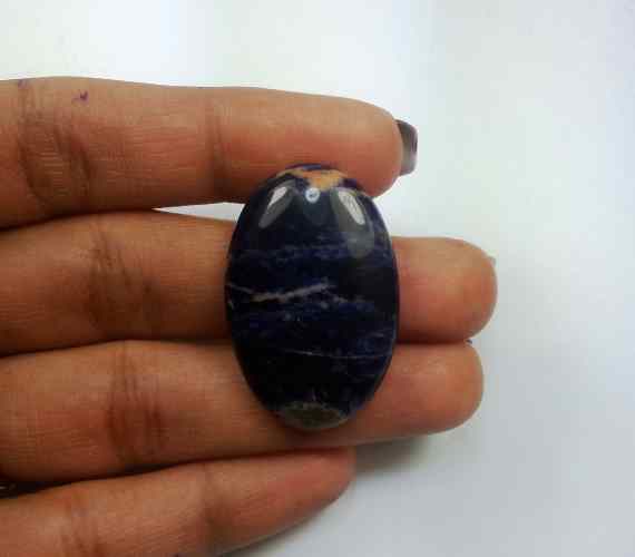 24.37 Carats Sodalite 31.85 X 20.91 X 5.35 mm
