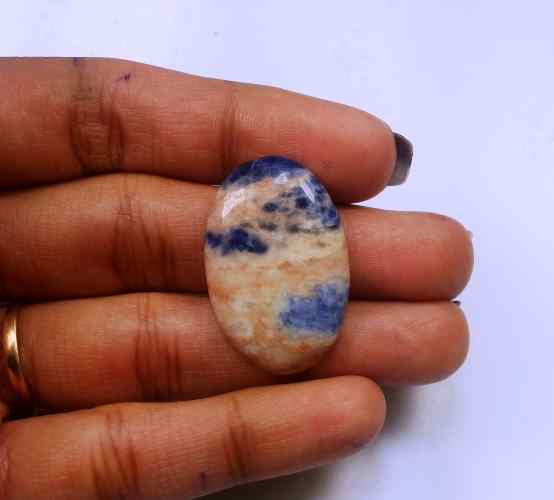 19.67 Carats Sodalite 29.18 X 19.31 X 4.83 mm