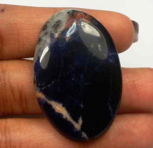 42.67 Carats Sodalite 36.87 X 24.59 X 6.13 mm