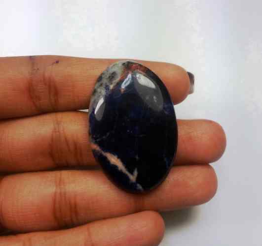 42.67 Carats Sodalite 36.87 X 24.59 X 6.13 mm