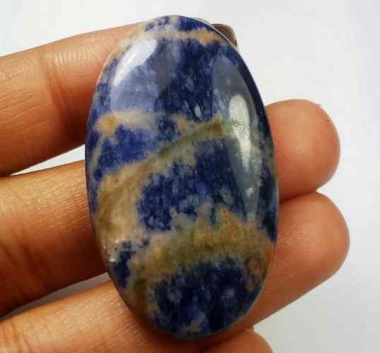 37.87 Carats Sodalite 39.93 X 23.83 X 5.36 mm