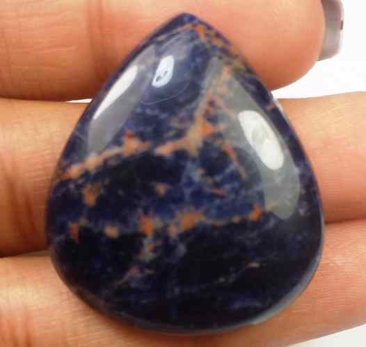 34.27 Carats Sodalite 31.72 X 27.55 X 5.84 mm