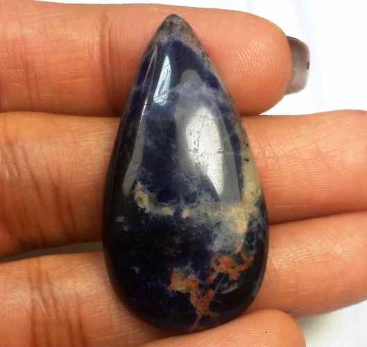 28.22 Carats Sodalite 37.52 X 19.75 X 5.47 mm