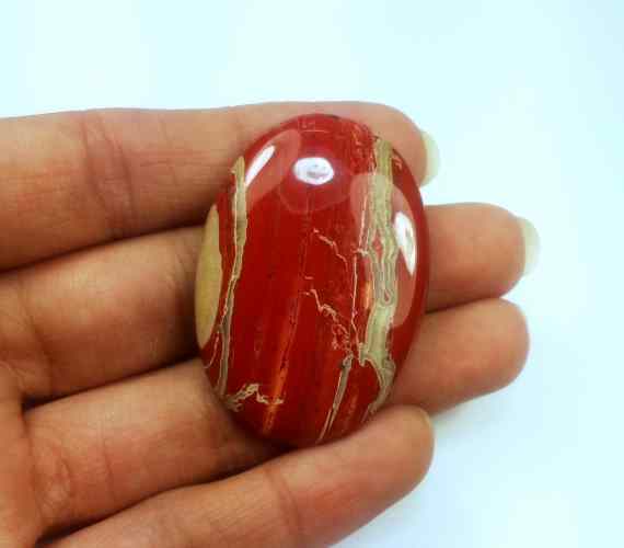67.62 Carats Red River Jasper 41.47 X 28.76 X 5.76 mm