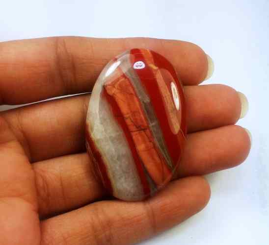 70.42 Carats Red River Jasper 43.23 X 28.74 X 6.11 mm