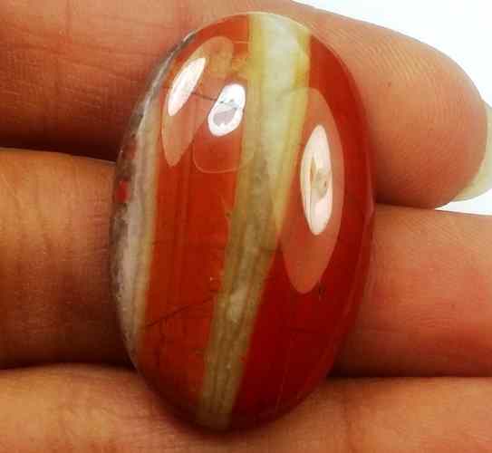 29.12 Carats Red River Jasper 30.89 X 19.36 X 5.72 mm