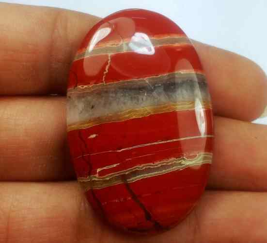 60.07 Carats Red River Jasper 42.09 X 27.20 X 5.71 mm