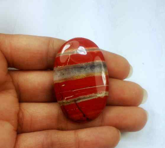 60.07 Carats Red River Jasper 42.09 X 27.20 X 5.71 mm