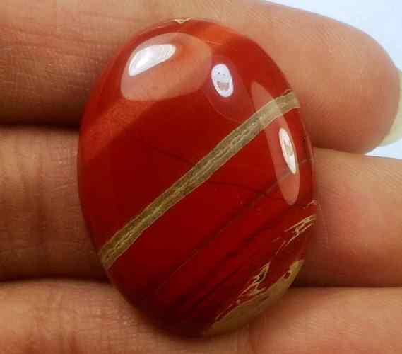 35.17 Carats Red River Jasper 29.38 X 22.08 X 6.02 mm