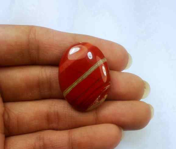 35.17 Carats Red River Jasper 29.38 X 22.08 X 6.02 mm
