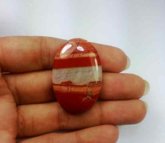 46.52 Carats Red River Jasper 25.97 X 24.20 X 5.64 mm