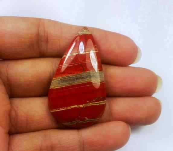 48.92 Carats Red River Jasper 41.95 X 24.09 X 6.20 mm
