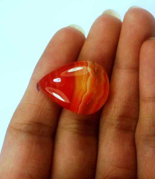 20.22 Carats Banded Agate 25.01 X 18.84 X 5.64 mm