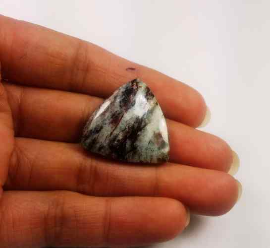 22.42 Carats Astrophyllite 25.06 X 24.92 X 4.60 mm