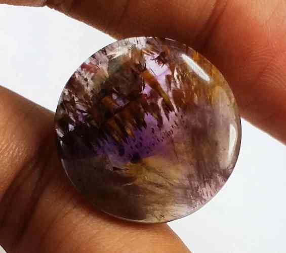 16.95 Carats Cacoxenite 20.61 X 20.58 X 4.51 mm