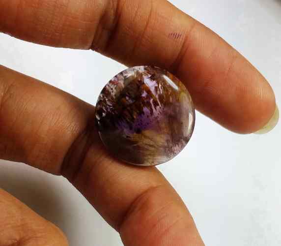 16.95 Carats Cacoxenite 20.61 X 20.58 X 4.51 mm