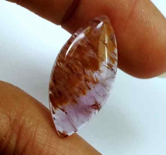 6.79 Carats Cacoxenite 23.82 X 11.62 X 3.65 mm