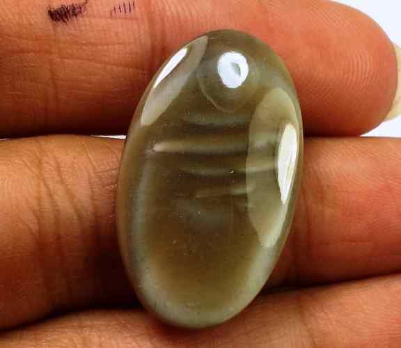 12.95 Carats Striped Flint 27.14 X 16.06 X 3.45 mm