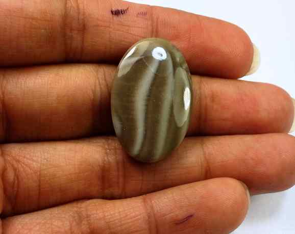 14.93 Carats Striped Flint 26.96 X 17.08 X 3.97 mm