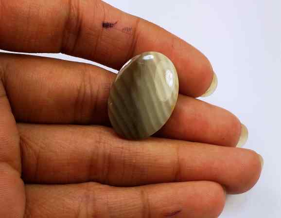 10.55 Carats Striped Flint 23.24 X 16.81 X 3.36 mm