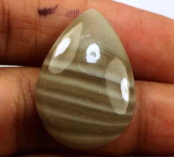 17.77 Carats Striped Flint 36.38 X 17.94 X 5.03 mm